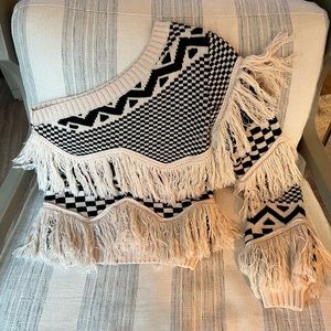 House of Harlow one-shoulder sweater